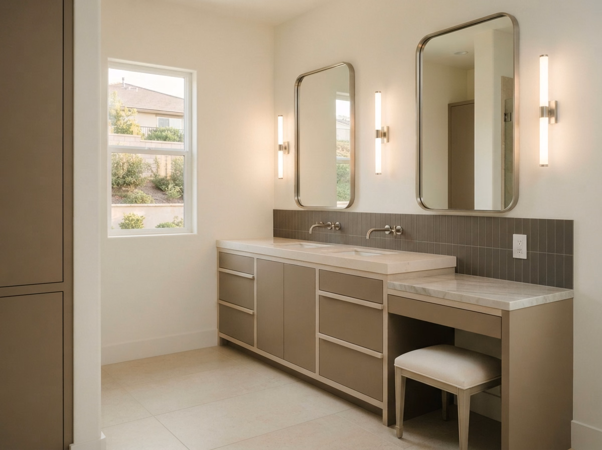Chino Hills Double Vanity Build | San Bernardino Chino Hills Double Vanity Build in San Bernardino.