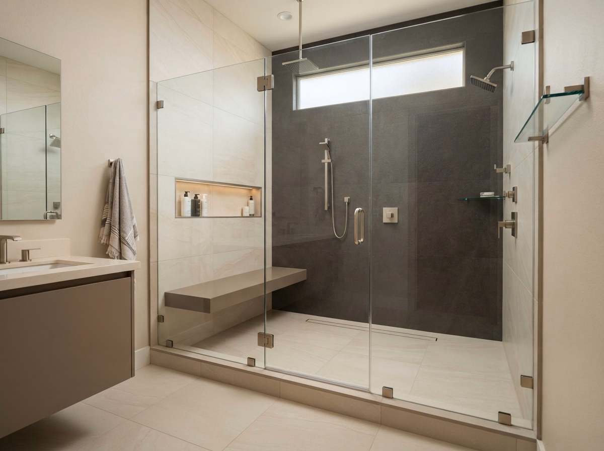 Rancho Cucamonga Master Shower | San Bernardino Rancho Cucamonga Master Shower in San Bernardino.