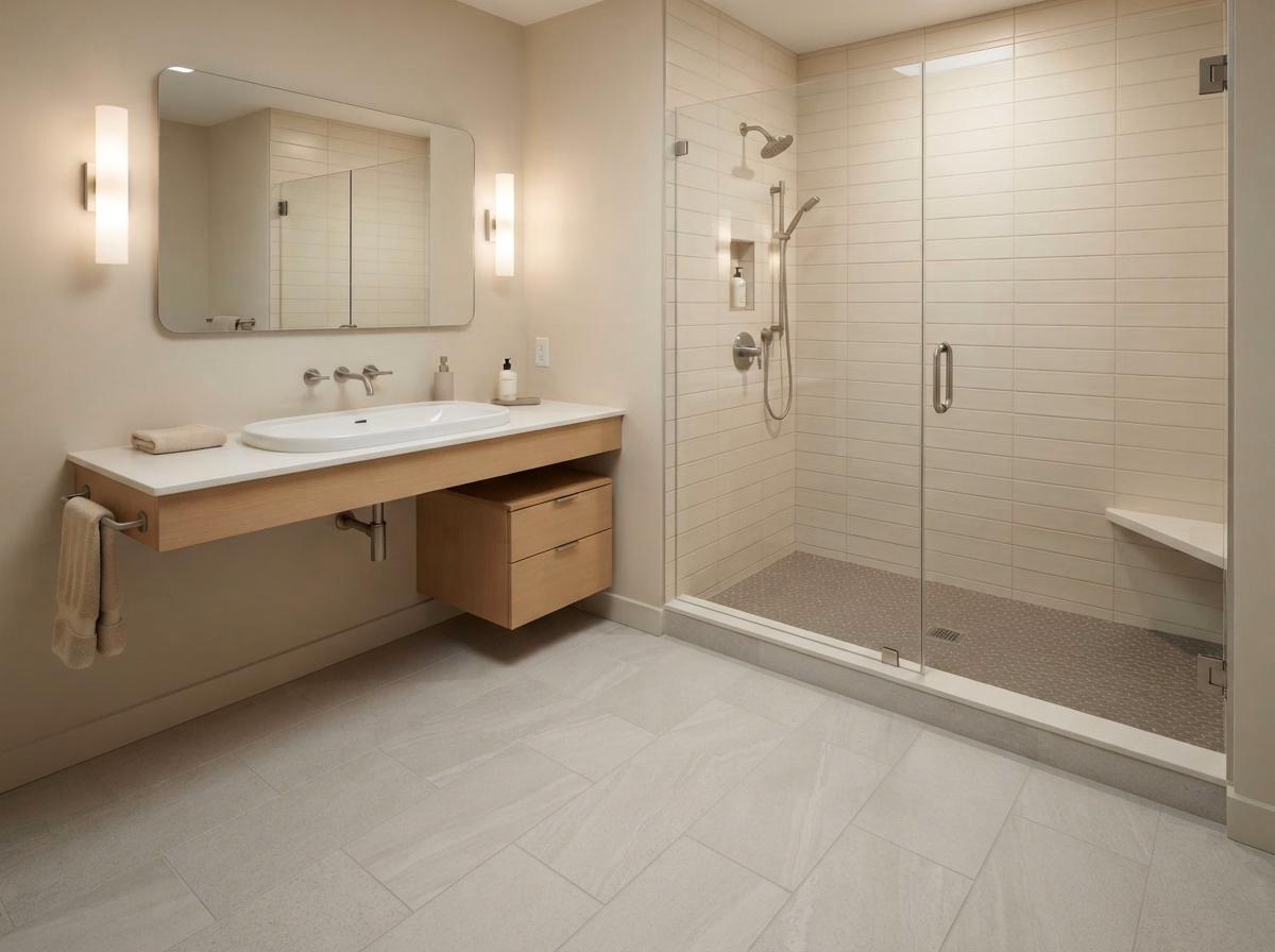 Spa Wellness Inspired Flooring | San Bernardino Spa Wellness Inspired Flooring in San Bernardino.