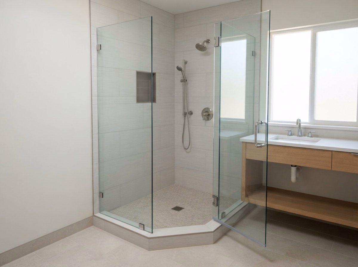 Loma Linda Glass Enclosure | San Bernardino Shower Project Loma Linda Glass Enclosure for a San Bernardino shower project.