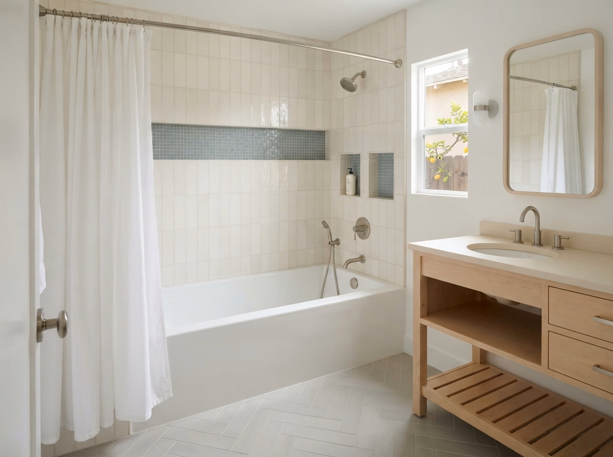 Converting Shower to Tub | San Bernardino Converting Shower to Tub in San Bernardino.