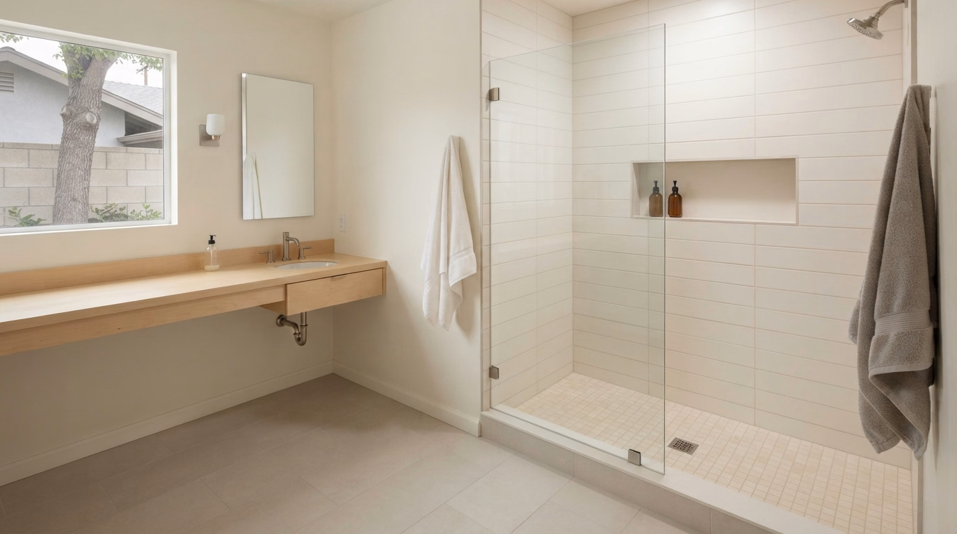 Bathtub-To-Shower Design Idea | San Bernardino Bathtub-To-Shower Design Idea in San Bernardino.