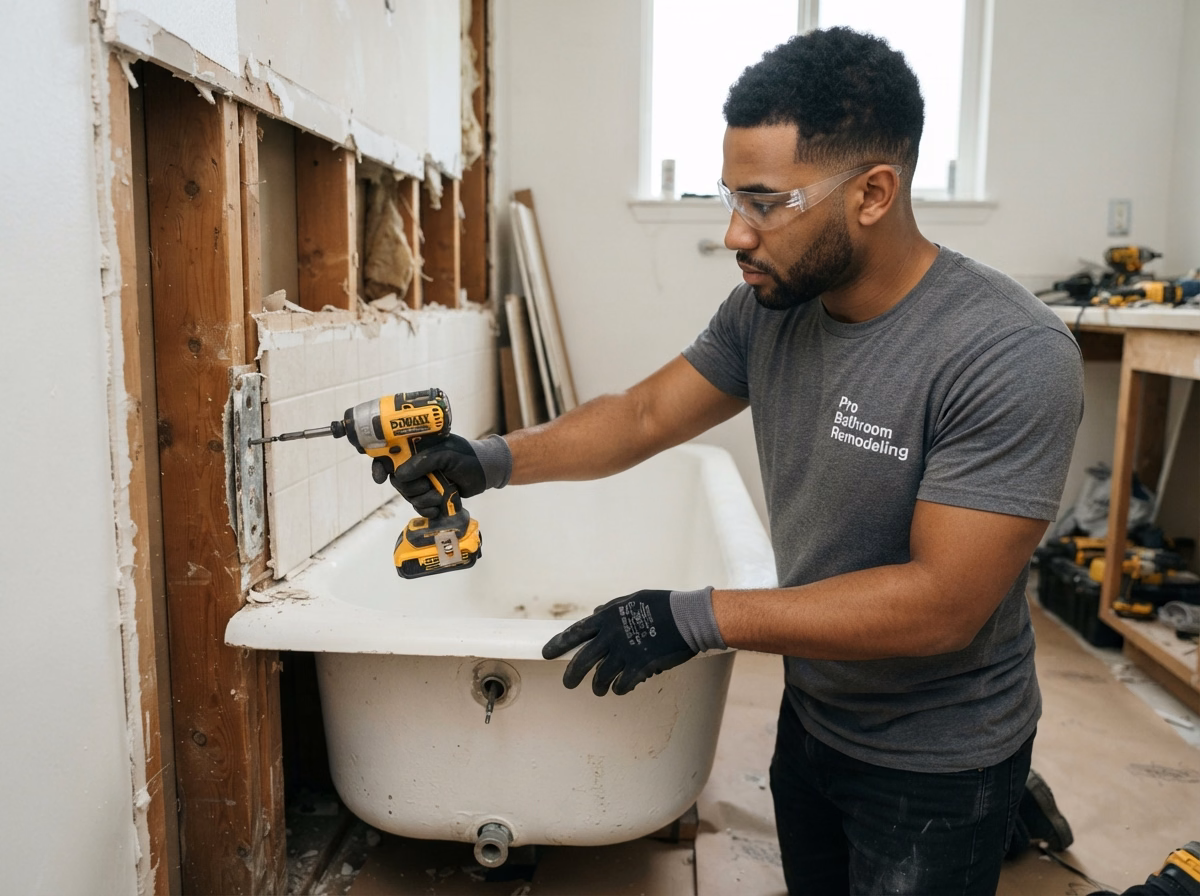 Removal of Existing Bathtub | San Bernardino Removal of Existing Bathtub in San Bernardino.