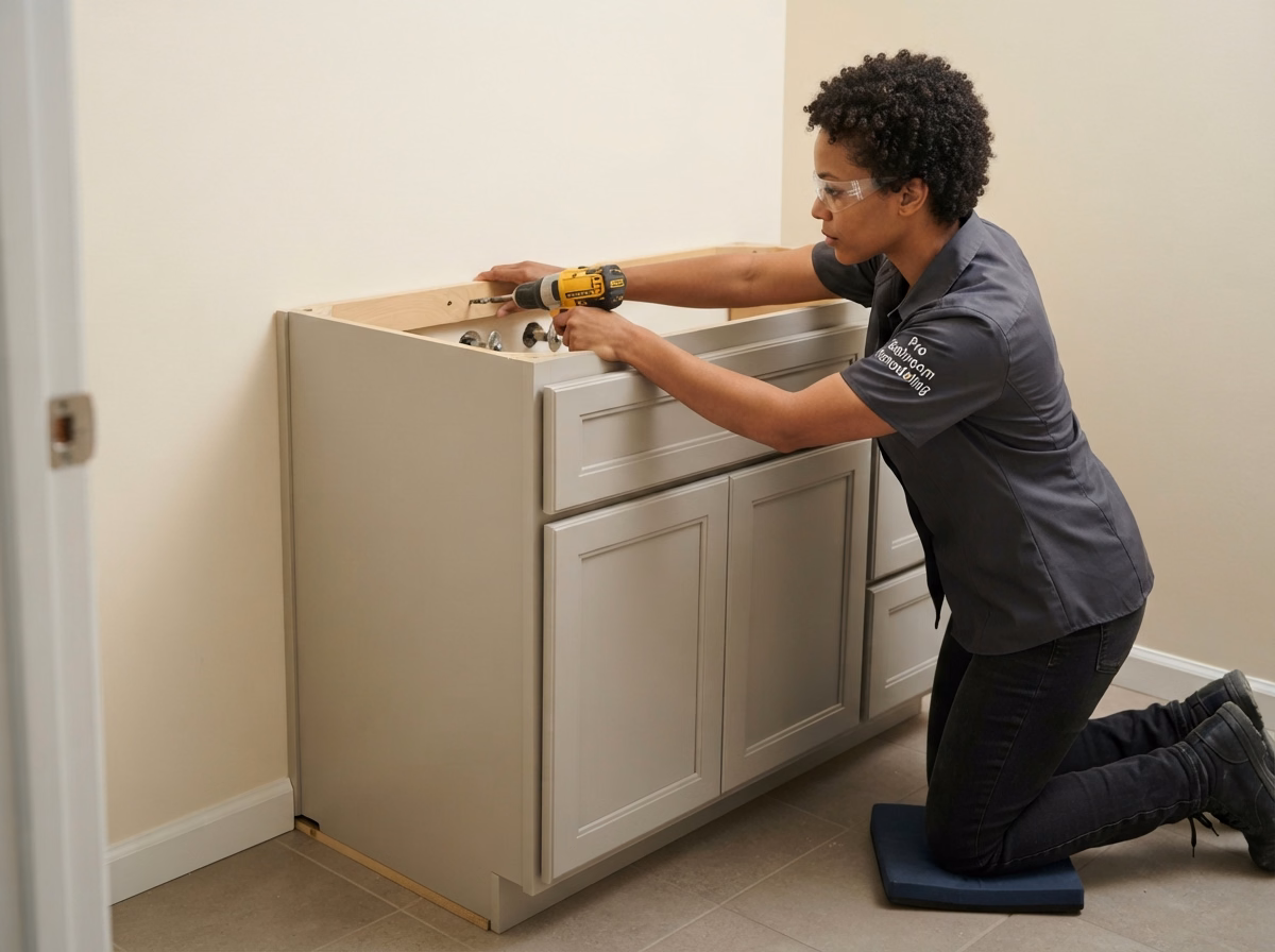 Vanity Cabinet Installation | San Bernardino Vanity Cabinet Installation in San Bernardino.