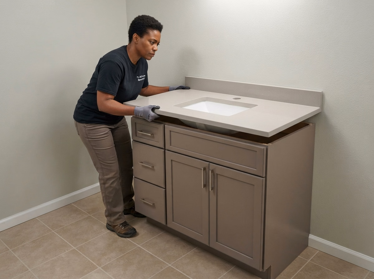 Vanity Countertop Installation | San Bernardino Vanity Countertop Installation in San Bernardino.